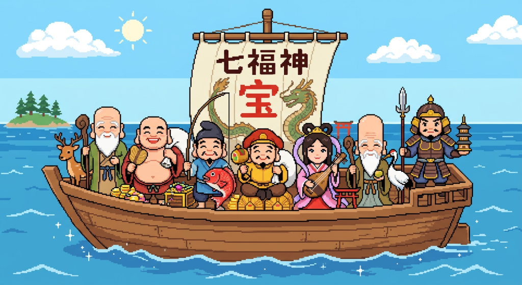 七福神に学ぶ、”おめでたい”色の使い方